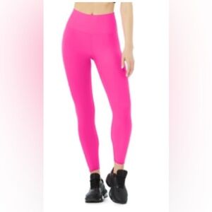ALO Yoga 7/8 High-Waist Airlift Legging, Neon Pink, XS
